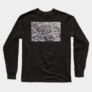 White Flake Distorted Texture Long Sleeve T-Shirt